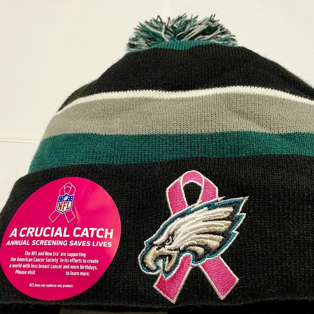 Nwt 100% RARE New Era 2013 Philadelphia Eagles BCA Crucial Catch Sport Knit Hat